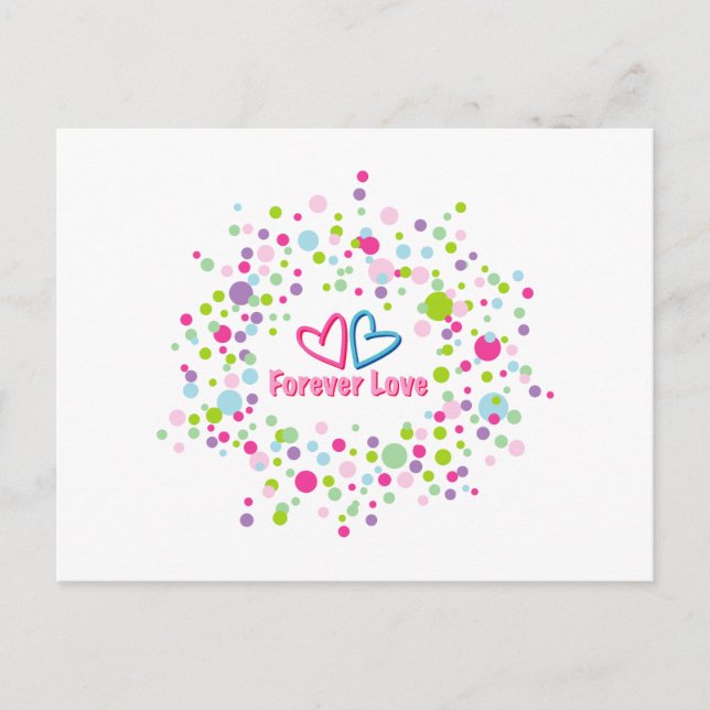 Cartão Postal Amor Para Sempre (Frente)