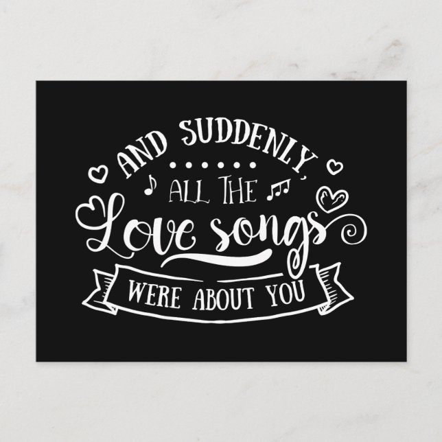 Cartão Postal Amor, Pensando em você, Srta. (Frente)