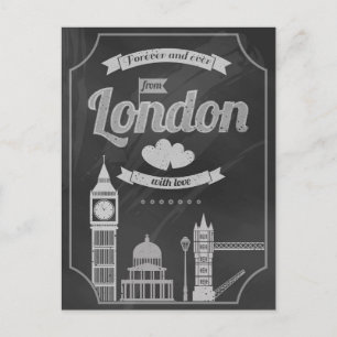 Cartão Postal amor por Londres
