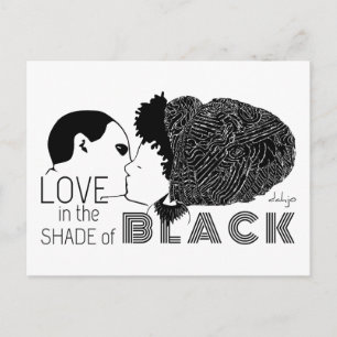 Cartão Postal AMOR PRETO em PRETO