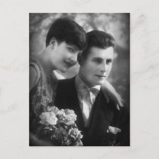 Cartão Postal Amor retrô da França