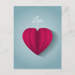 Cartão Postal Amor romântico moderno