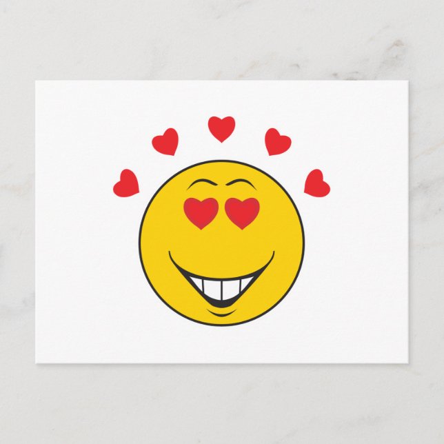 Cartão Postal Amor Rosto Enrolado (Frente)