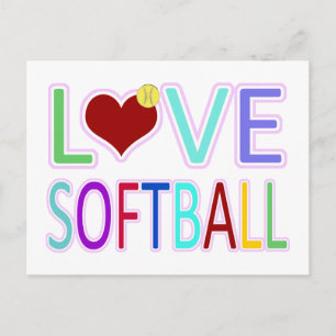 CARTÃO POSTAL AMOR SOFTBALL