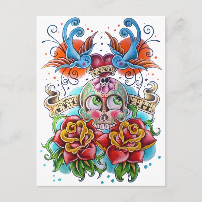 Cartão Postal Amor Uma Vida (Frente)