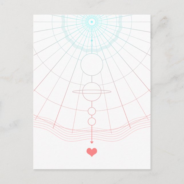 Cartão Postal amor universal (Frente)