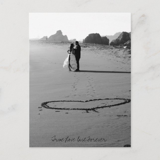 Cartão Postal Amor verdadeiro para sempre (Frente)