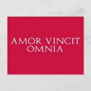 Cartão Postal Amor Vincit Omnia Postcard