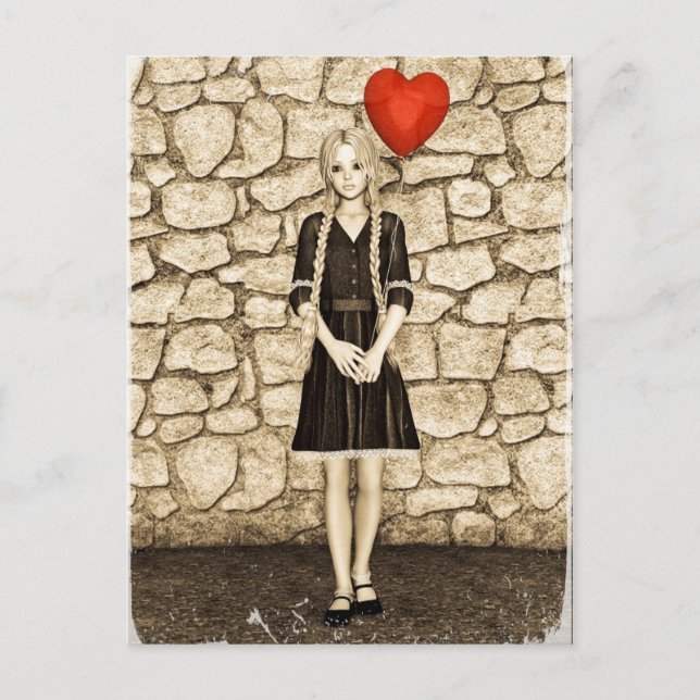 Cartão Postal Amor Vintage (Frente)