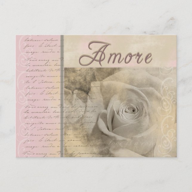 Cartão Postal Amore Romântico (Frente)
