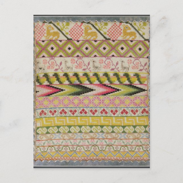 Cartão Postal Amostra de bordado (Frente)