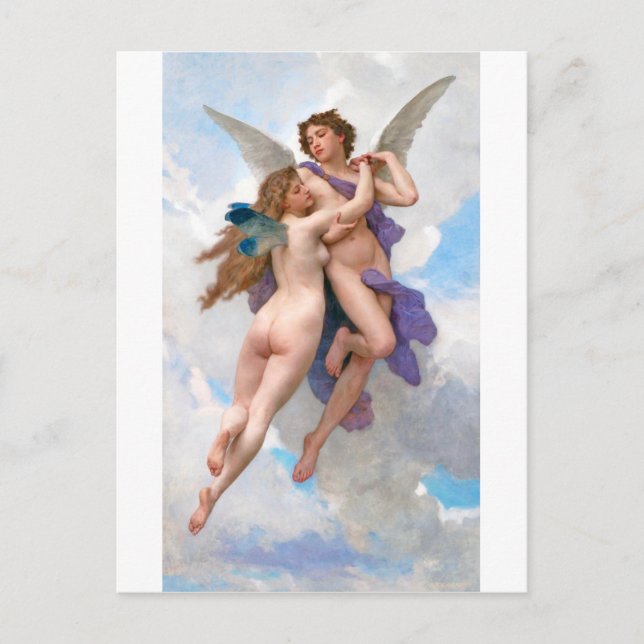Cartão Postal Amour e Psyche, Bouguereau (Frente)