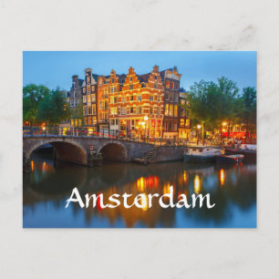 Cartão Postal Amsterdã Holanda