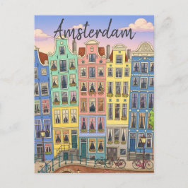 Cartão Postal Amsterdã Holanda