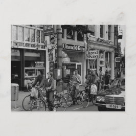 Cartão Postal Amsterdã Vintage Holanda Motociclistas