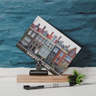 Cartão Postal Amsterdam Holland Houve Viagem Europa