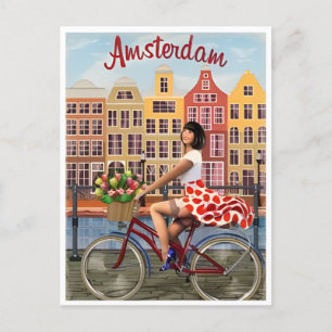 Cartão Postal Amsterdam Holland Países Baixos