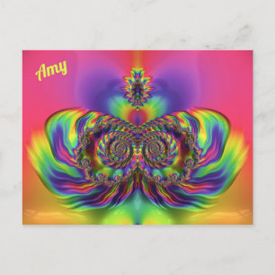 Cartão Postal AMY ~ Padrão de Design 3D ~ Múltiplas Cores