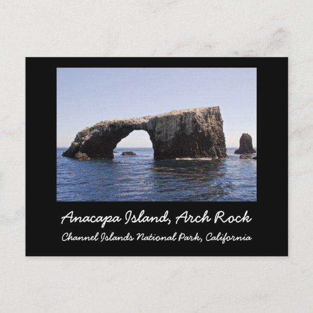 Cartão Postal Anacapa Island Arch Rock (Frente)