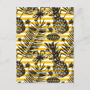 Cartão Postal Ananás Desenhados À Mão