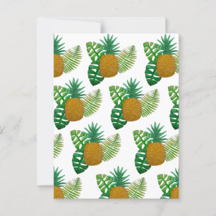 Cartão Postal Ananás tropical