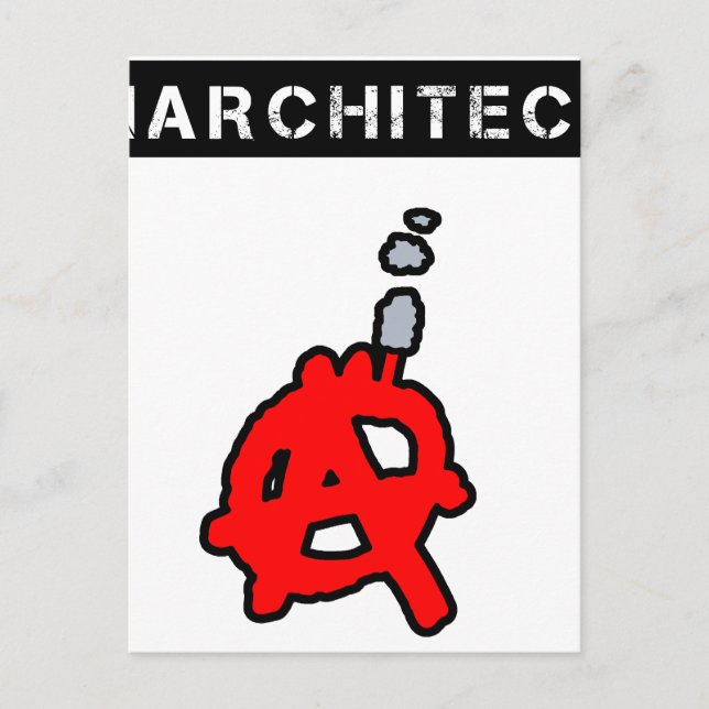 Cartão Postal Anarchitecte - Jeux de Mots - Francois Ville (Frente)