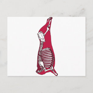 CARTÃO POSTAL ANATOMIA DE AÇOUGUEIRO