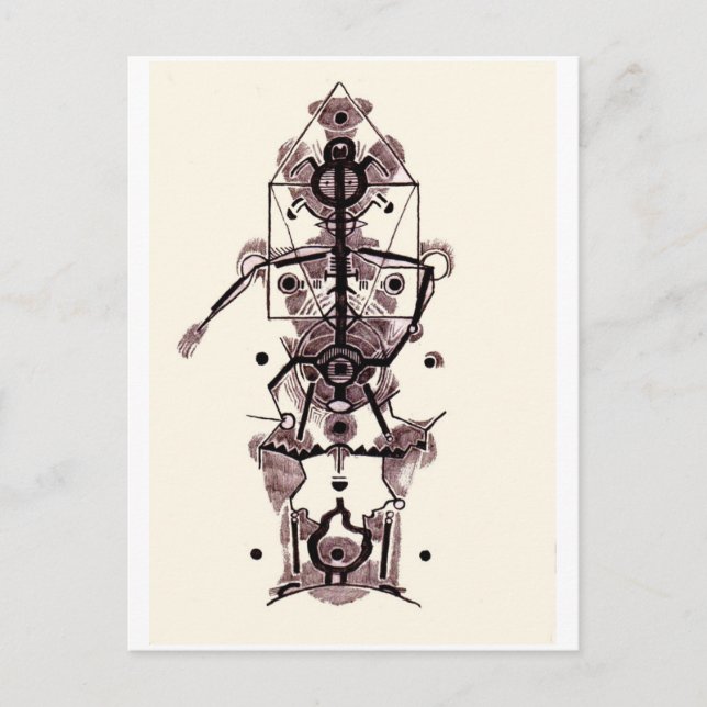 Cartão Postal Anatomia de um artista (Frente)