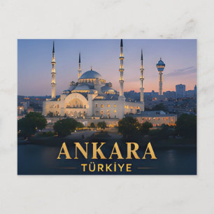 Cartão Postal ✈️ Ancara Turquia Viagem Presente 🕌