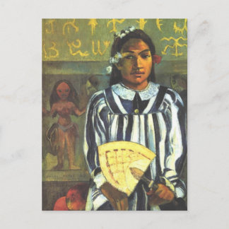 Cartão Postal Ancestrais de Tehamana - Paul Gauguin