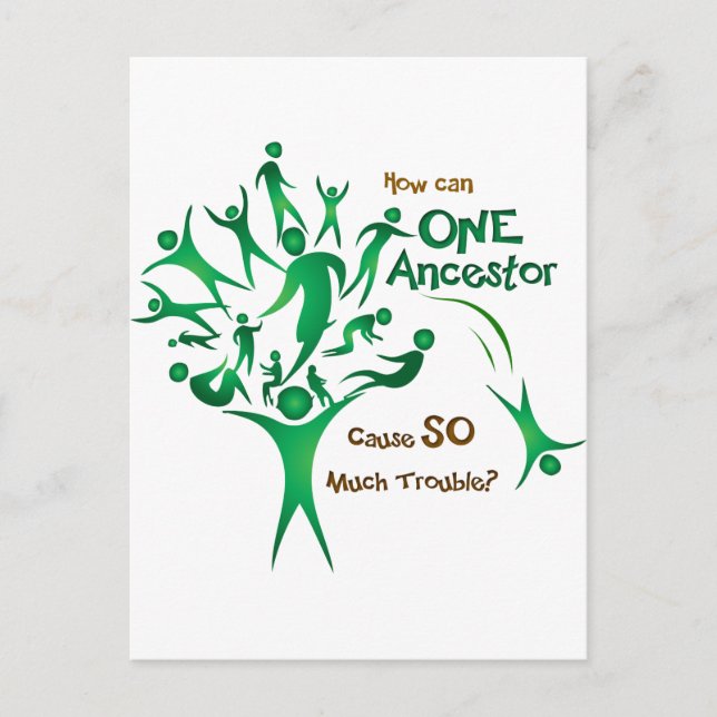 Cartão Postal Ancestral da Árvore Um (Frente)