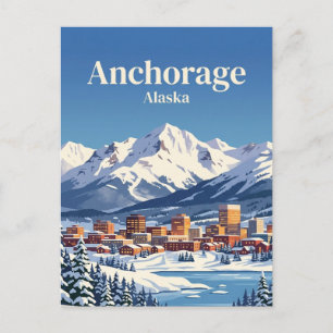 Cartão Postal Anchorage, Alasca, EUA