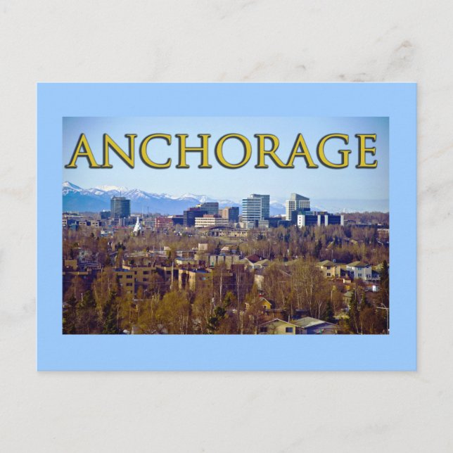 Cartão Postal Anchorage, Alaska, EUA (Frente)