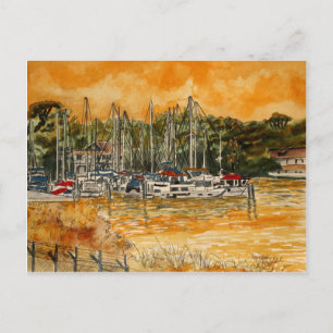 Cartão Postal Anchorage Yacht Basin Marina Melbourne Flórida