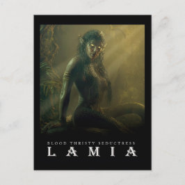 Cartão Postal Ancient Beast & Creatures: LAMIA Postcard