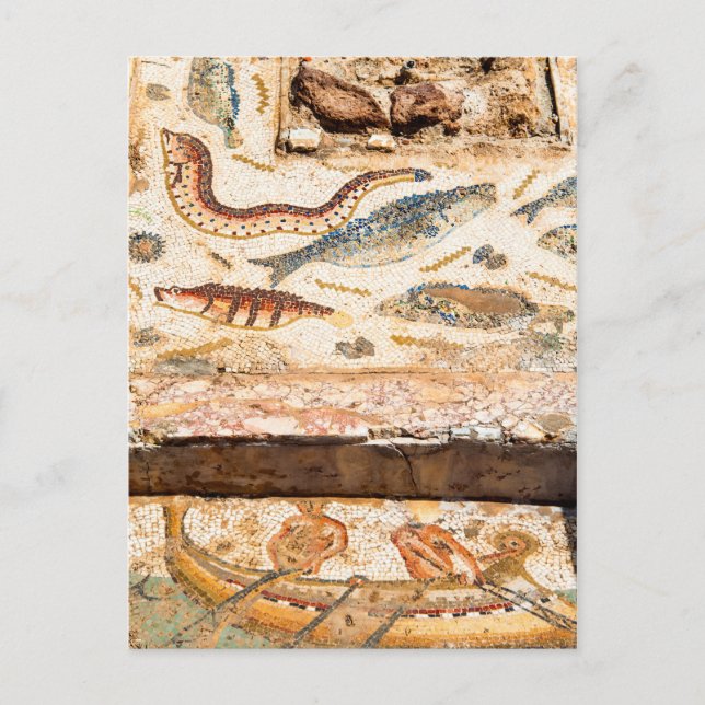 Cartão Postal Ancient Roman Mosaic (Frente)