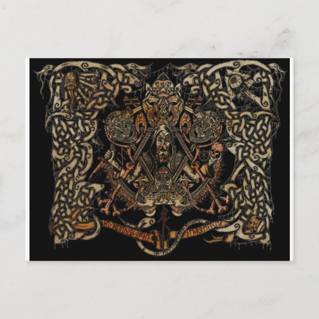 CARTÃO POSTAL ANCIENT SCANDINAVIAN ART (Frente)