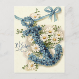 Cartão Postal Âncora Daisy Não-Me-Esqueças