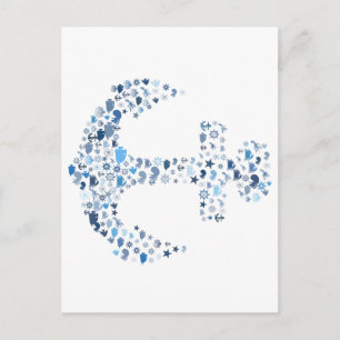 Cartão Postal âncora náutica