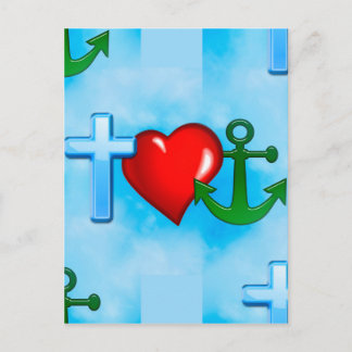 Cartão Postal ancorado por jesus