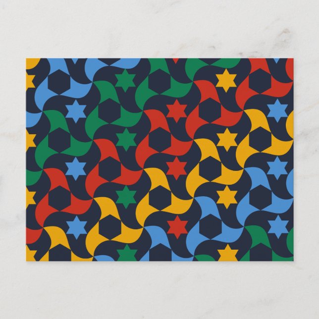 Cartão Postal Andalusian Tiles 12 (Alhambra Palace, Granada) (Frente)