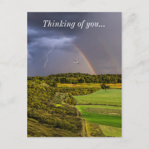 Cartão Postal Andando À Frente Da Tempestade