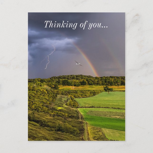 Cartão Postal Andando À Frente Da Tempestade (Frente)