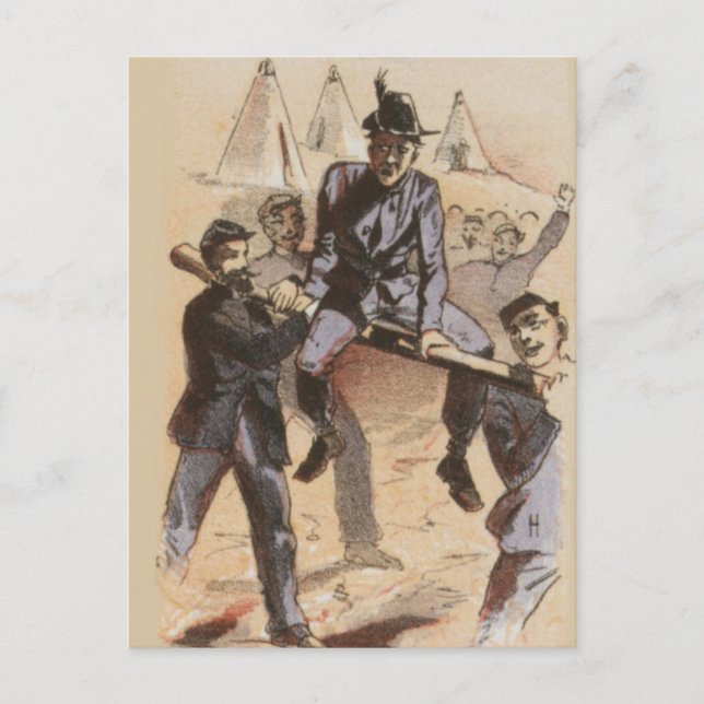 Cartão Postal Andando no Caminho da Guerra Civil (Frente)