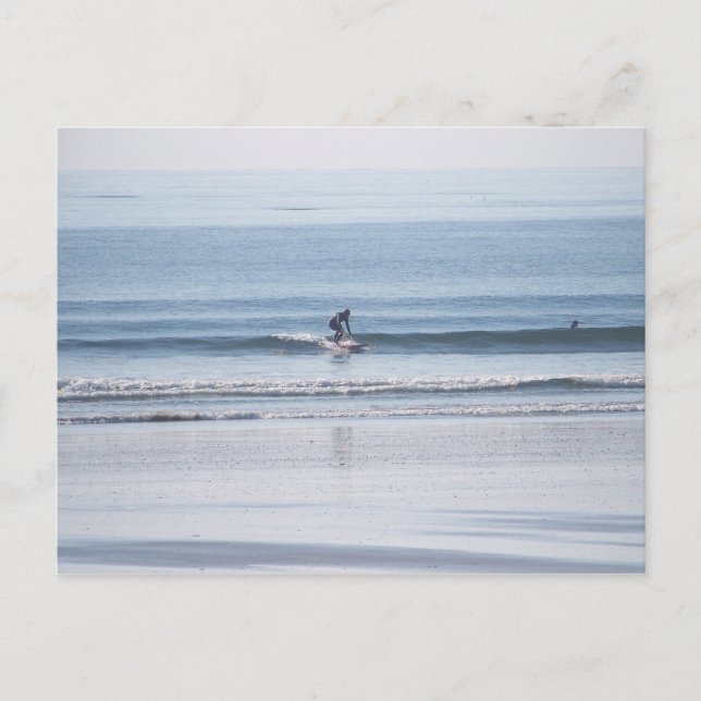 Cartão Postal Andando por uma onda! (Frente)