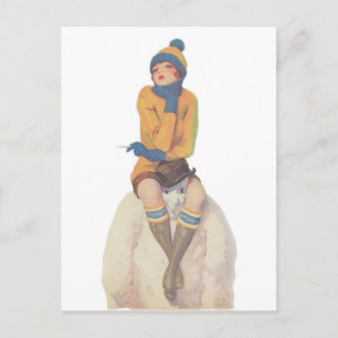 Cartão Postal Ande pelo boneco de neve