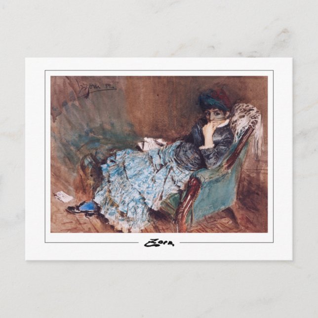 Cartão Postal Anders Zorn #163 - Cartão-postal de arte fina (Frente)