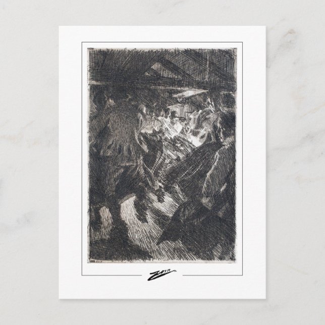 Cartão Postal Anders Zorn #371 - Cartão-postal de arte fina (Frente)
