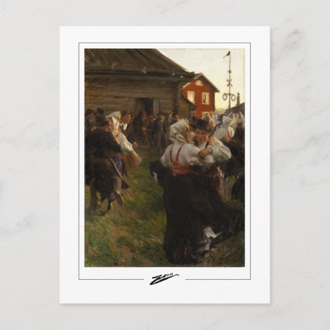 Cartão Postal Anders Zorn #72 - Cartão-postal de arte (Frente)