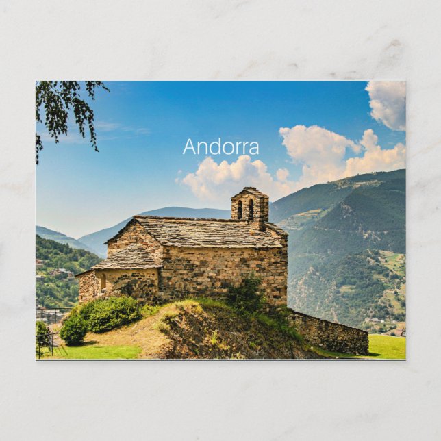 Cartão Postal Andorra, Cordilheira dos Pirenéus (Frente)